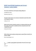 BICSI Test-RETAKE Questions and Correct Answers&vert; Latest Update