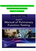 Test Bank &ndash; Ruppel's Manual of Pulmonary Function Testing&comma; 12th Edition by Carl Mottram &lpar;2026&rpar; &vert; All Chapters &vert; Latest Edition &vert; Verified Answers
