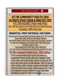 ATI RN Community Health 2026 &ndash; Ultimate Study Guide & Practice Test&colon; 500&plus; NGN-Style Questions with Verified Answers & Detailed Rationales &vert; ATI CMS-Aligned &vert; 100&percnt; Pass Guarantee