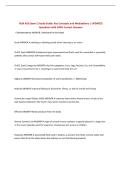 NUR 426 Exam 2 Study Guide&colon; Key Concepts and Medications &vert; UPDATED&NewLine;Questions with 100&percnt; Correct Answers