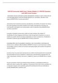 NUR 426 Community Health Exam 1 Review &lpar;Module 1&rpar; &vert; UPDATED Questions with 100&percnt; Correct Answers