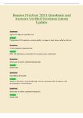 Daance Practice TEST Questions and&NewLine;Answers Verified Solutions Latest&NewLine;Update