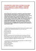 NYS&lpar;WRITTEN&rpar; INFECTION CONTROL EXAM 300 &NewLine;ACTUAL QUESTIONS AND CORRECT ANSWERS &NewLine;WITH RATIONALE LATEST UPDATE ALREADY &NewLine;GRADED A&plus;