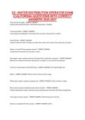 D2 - WATER DISTRIBUTION OPERATOR EXAM &lpar;CALIFORNIA&rpar; QUESTIONS WITH CORRECT ANSWERS 2026-2027&period;&NewLine;&NewLine;