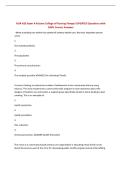 NUR 426 Exam 4 Arizona College of Nursing-Tampa&vert; UPDATED Questions with 100&percnt; Correct Answers&NewLine;