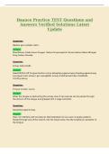 Daance Practice TEST Questions and&NewLine;Answers Verified Solutions Latest&NewLine;Update