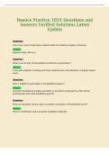 Daance Practice TEST Questions and&NewLine;Answers Verified Solutions Latest&NewLine;Update
