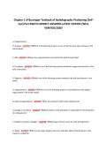 Chapter 1 of Bontrager Textbook of Radiolographic Positioning &lpar;Self&NewLine;test&rpar; Part AWITH CORRECT ANSWERS LATEST EDITION &sol;WELL &NewLine;VERIFIED&sol;2026&excl; 