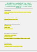 MCOLES State Licensing Exam Study Guide &vert; &NewLine;Questions and Answers &vert; Grade A&vert; Accurate solutions &NewLine;&vert;Latest 2025&sol; 2026 Update&vert; 100&percnt; Correct &lpar;Verified &NewLine;Answers&rpar;  