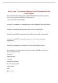 NUR 521 Exam 1 The University of Alabama&vert; UPDATED Questions with 100&percnt; Correct Answers