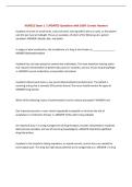 NUR521 Exam 1 &vert; UPDATED Questions with 100&percnt; Correct Answers&NewLine;