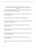 NUR 521 Exam 3 Pathophysiology &vert; UPDATED Questions with 100&percnt; Correct Answers&NewLine;