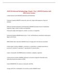 NURS 530 Advanced Pathophysiology&colon; Chapter 1 Test &vert; UPDATED Questions with 100&percnt; Correct Answers