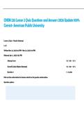 CHEM 233 Lesson 2 Quiz Questions and Answers 2026 Update 100&percnt; Correct- American Public University