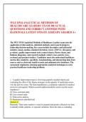WGU D514 ANALYTICAL METHODS OF &NewLine;HEALTHCARE LEADERS&rsquo; EXAM 300 ACTUAL &NewLine;QUESTIONS AND CORRECT ANSWERS WITH &NewLine;RATIONALE LATEST UPDATE ALREADY GRADED A&plus; 
