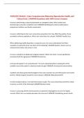 NUR1025C Module 1 Exam Comprehensive Maternity&comma; Reproductive Health&comma; and Cultural Care &vert; UPDATED Questions with 100&percnt; Correct Answers