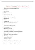NUR1025C Exam 1 &vert; UPDATED Questions with 100&percnt; Correct Answers&NewLine;