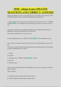 SFDC Admin Exam UPDATED &NewLine;QUESTIONS AND CORRECT ANSWERS