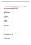 NUR1025- EXAM 1 pregnancy&comma; conception&comma; STI's&comma; meds&vert; UPDATED Questions with 100&percnt; Correct Answers
