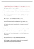 NUR 1025C Module 1 Exam &vert; UPDATED Questions with 100&percnt; Correct Answers&NewLine;