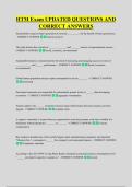 HTM Exam UPDATED QUESTIONS AND &NewLine;CORRECT ANSWERS