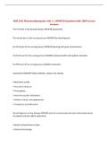 NUR 1141 Pharmocotheraputics Unit 1 &vert; UPDATED Questions with 100&percnt; Correct Answers
