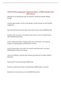 NUR 2474 Pharmacology Exam 2 Rasmussen Review &vert; UPDATED Questions with 100&percnt; Answers
