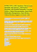 Testbank INP402 EPICCARE Inpatient Clinical Exam 150 Practice Questions Answers Rationales&NewLine;&NewLine;