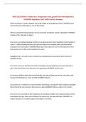 NUR 2513 EXAM 2 Infant care&comma; Postpartum care&comma; growth and development&vert; UPDATED Questions with 100&percnt; Correct Answers&NewLine;