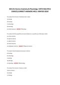 BIO 251 Human Anatomy & Physiology I WITH MULTIPLE &NewLine;CHOICES&comma;CORRECT ANSWERS WELL VERIFIED 2026&excl; 