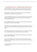 NSG 3250 Adult Health I Exam 1 &vert; UPDATED Questions with 100&percnt; Answers&NewLine;
