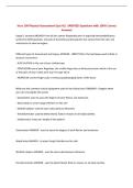 Nurs 190 Physical Assessment Quiz &num;1&vert; UPDATED Questions with 100&percnt; Correct Answers