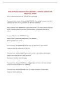 NURS 190 Physical Assessment Final Exam Week 1 &vert; UPDATED Questions with 100&percnt; Correct Answers&NewLine;