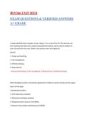 BSN 366 Exit HESI Exam Questions & Verified Answers &ndash; BSN 366 &ndash; Comprehensive HESI Exit Exam Practice Questions with Rationales
