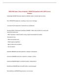 NURS 406 Exam 1 Pace University &vert; UPDATED Questions with 100&percnt; Correct Answers