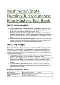 2026&sol;2027 Washington State Nursing Jurisprudence&colon; S-Tier Elite Mastery Test Bank &lpar;66&plus; Questions & Rationales&rpar;