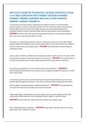WGU D570 Cognitive Psychology OA Questions&comma; Answers and Rationales 2027