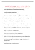 NURS406 Module 1 EXAM REVIEW Minnesota State University Moorhead &vert;vUPDATED Questions with 100&percnt; Correct Answers