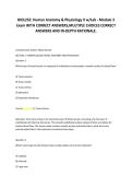 BIOL252&colon; Human Anatomy & Physiology II w&sol;Lab - Module 3 &NewLine;Exam WITH CORRECT ANSWERS&comma;MULTIPLE CHOICES CORRECT &NewLine;ANSWERS AND IN-DEPTH RATIONALE&period; 