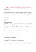 Nursing 406 Unit 3 Nclex &vert; UPDATED Questions with 100&percnt; Correct Answers&NewLine;