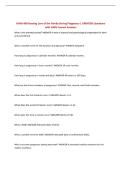 NURS 406 Nursing Care of the Family During Pregnancy &vert; UPDATED Questions with 100&percnt; Correct Answers