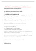 NURS 420 Exam 1 ch 1-9 &vert; UPDATED Questions with 100&percnt; Correct Answers&NewLine;
