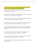 LSU ISDS 3115 Final Exam &lpar;Latest Update 2026&vert;2027&rpar; With Correct&NewLine;Answers &vert;Verified &vert;Already A&plus; Graded &lpar;100&percnt; Pass&rpar;