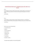 NURS 420 Mental Health Exam &num;1 &vert; UPDATED Questions with 100&percnt; Correct Answers&NewLine;