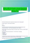 WGU C208 OA Questions&comma; Answers and Rationales 2027&NewLine;