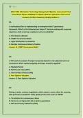 WGU C954 Information Technology Management OA Questions&comma; Answers and Rationales 2027