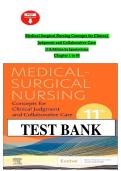 TEST BANK for Medical-Surgical Nursing&colon; Concepts for Clinical Judgment and Collaborative Care 11th Edition by Donna D&period; Ignatavicius&comma; 2024&sol;2025 All chapters 1 - 74&NewLine;