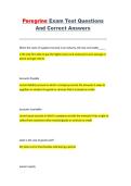 Peregrine Exam Practice Questions and Correct Answers