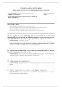 AANP AGNP CERTIFICATION  EXAM 2026  COMPLETE EXAM QUESTIONS AND ANSWERS 100&percnt; VERIFIED A&plus; GRADE ASSURED&excl;&excl;&excl;&excl;&excl; NEW LATEST UPDATE&excl;&excl;&excl;&excl;