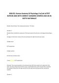 BIOL252&colon; Human Anatomy & Physiology II w&sol;Lab LATEST &NewLine;EDITION 2026 WITH CORRECT ANSWERS VERIFIED AND AN IN&NewLine;DEPTH RATIONALE&excl; 